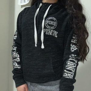 A black & sparkly sweater from pink; size small